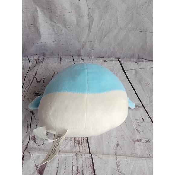 Nanco Narwhal 7in Soft Blue Squish Stuffed Plush Animal Toy - Picture 3 of 4